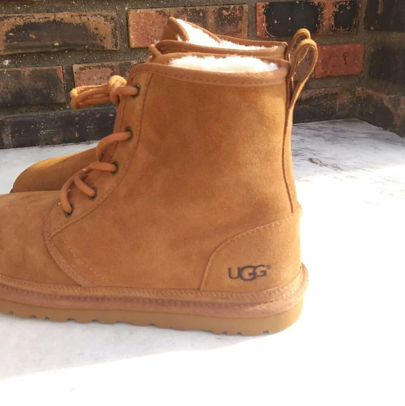 Men's UGG Harkley Brown Boots New - Picture 6 of 11